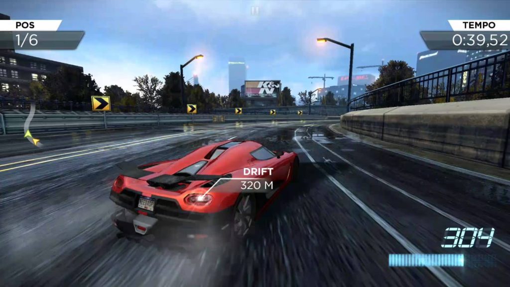 Дрифт Need for Speed Most Wanted на Androiм