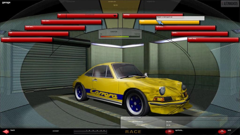 Гараж Need for speed Porsche Unleashed