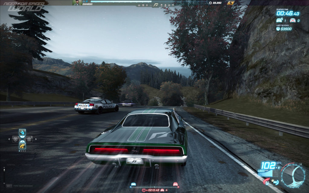 Погоня от копов Need For Speed World