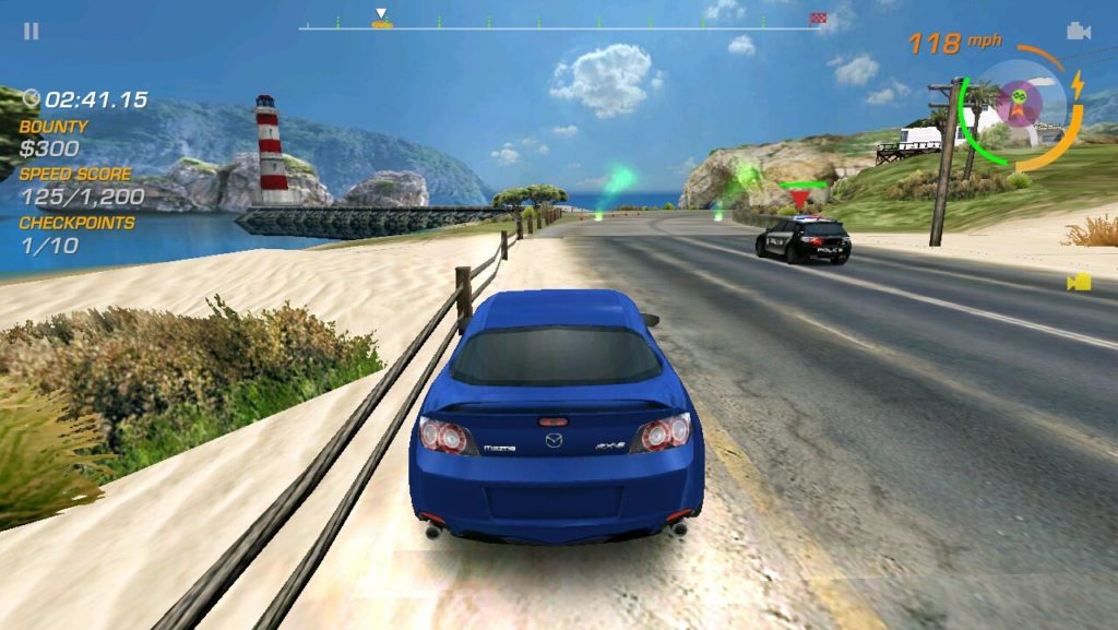 Погоня в Need for Speed Hot Pursuit (на Android)